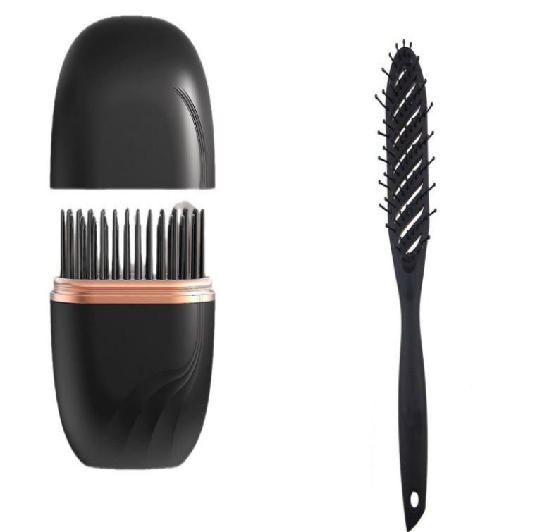 مشط صغير لفرد الشعر يعمل بالشحن اللاسلكي ومحمول