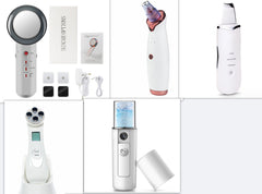 أداة تجميل بإضاءة LED ملونة للوجه