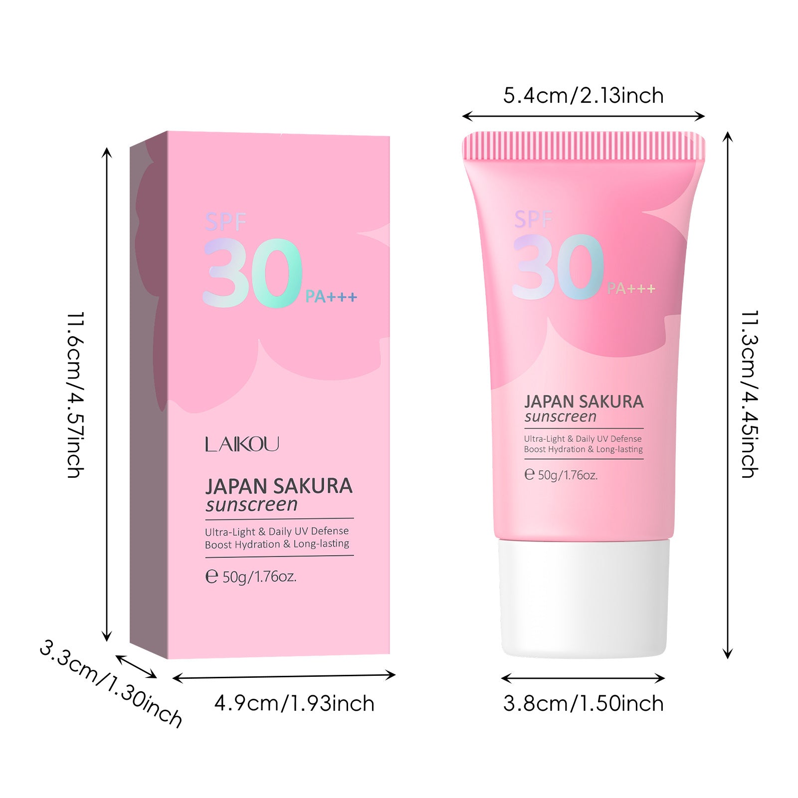 منتجات العناية بالبشرة المعزولة بعامل الوقاية من الشمس SPF30 من Cherry Blossom