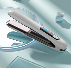 مكواة فرد الشعر اللاسلكية المسطحة ميني 2 في 1 رولر USB