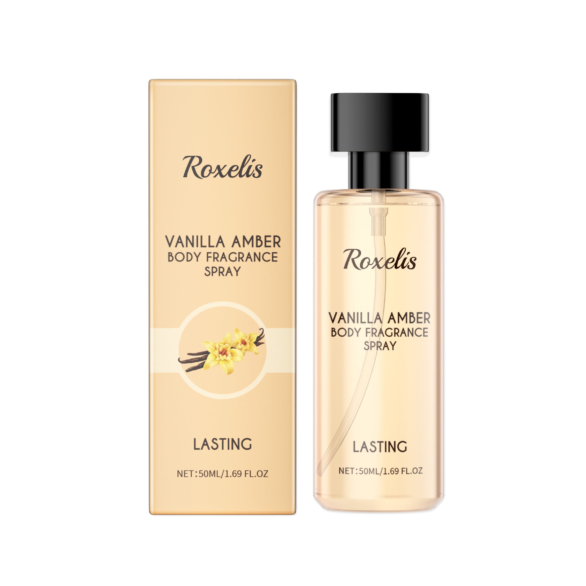 بخاخ معطر للجسم بالفانيليا والعنبر