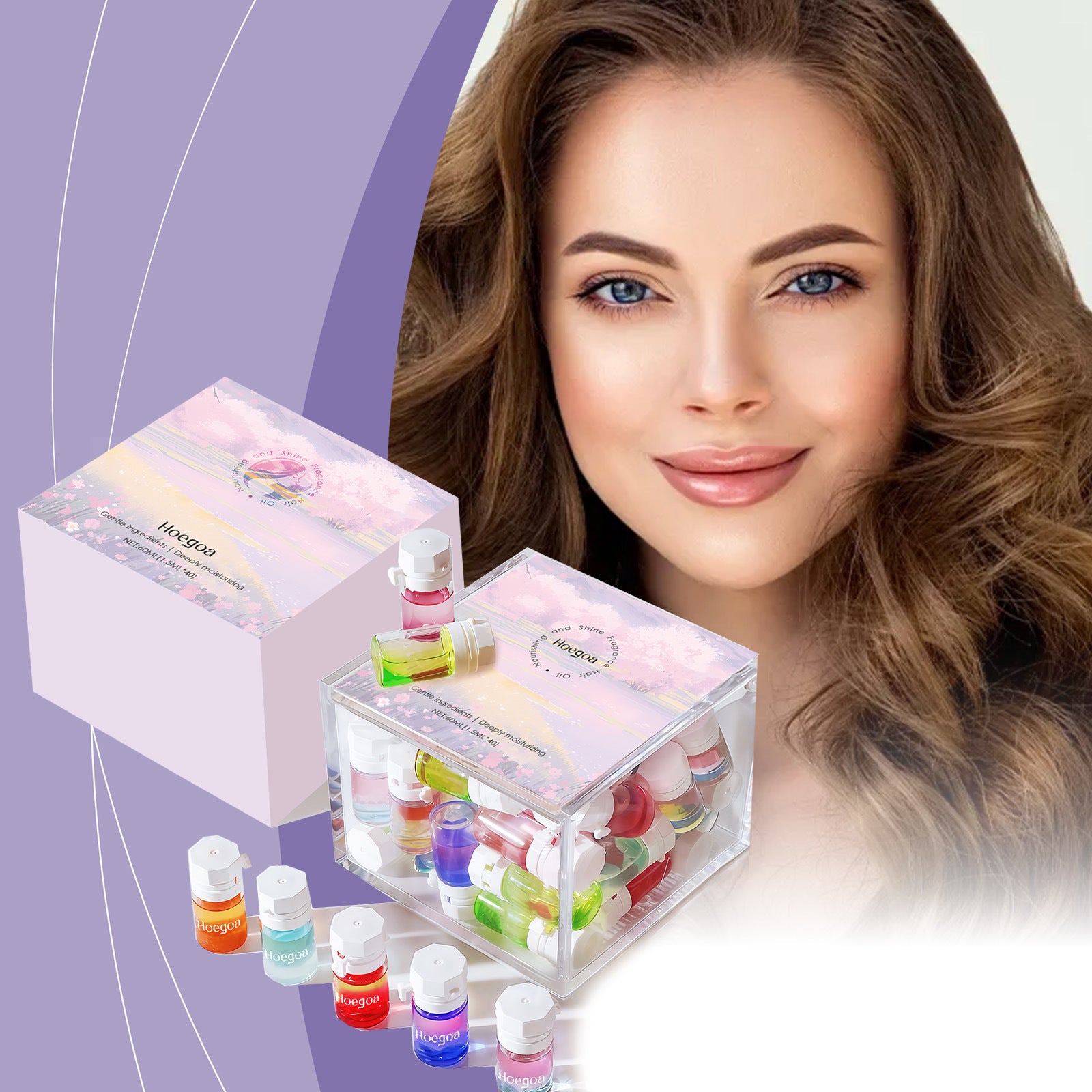 كبسولات الزيت العطري للعناية بالشعر من هويجوا ناعمة يوميًا